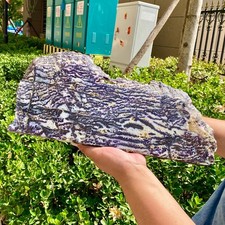 Zebra Stone Slice Black White Natural Crystal Specimen - 5.3LB