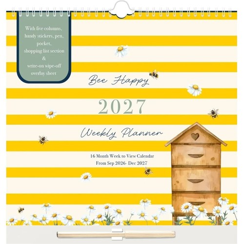 Bees flowers family planner - family,