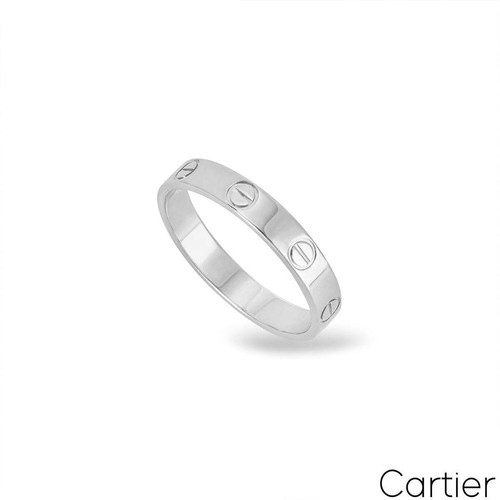 Cartier white gold plain - cartier,