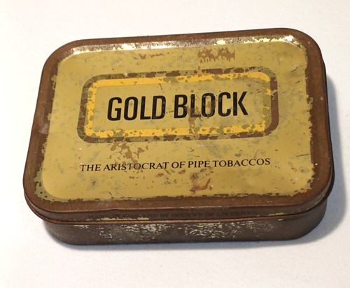 Vintage gold block tobacco - vintage, block"