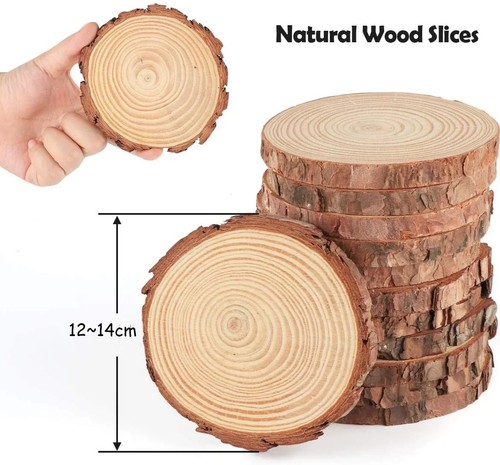 Wood slices round discs 16cm - round,