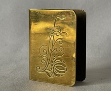 Vintage Brass Metal Matchbox