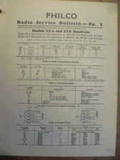 Philco  Model   55A  55E