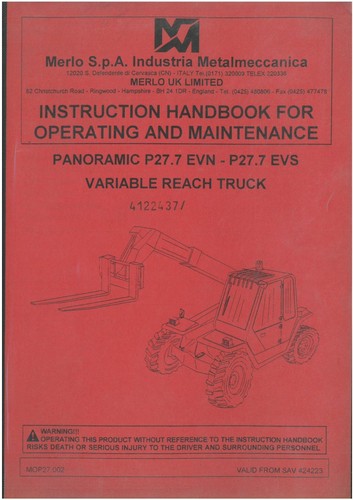 Merlo telescopic handler reach - merlo,