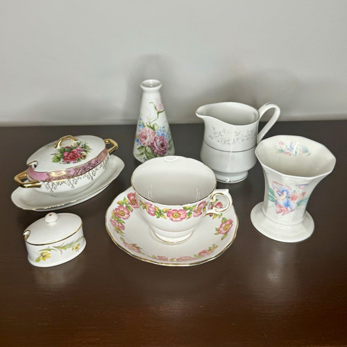 Vintage bone china porcelain - &,