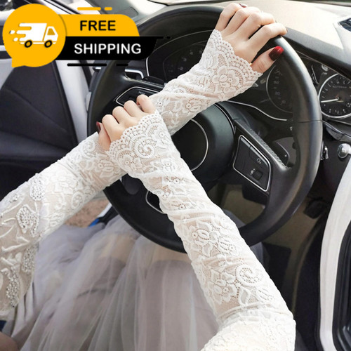 2pcs women lace arm - lace,
