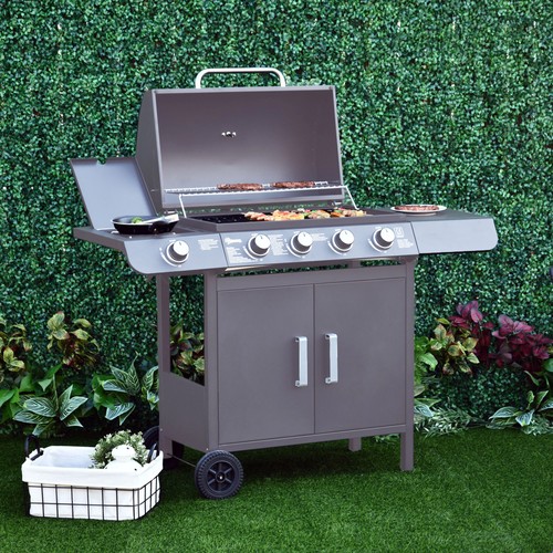 Gas bbq grill stainless - gas, steel