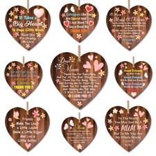 Wooden Heart Plaque Wall Sign
