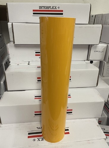 Yellow glossy vinyl x 50 - 24,