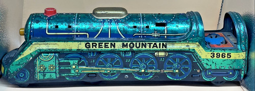 Vintage green mountain express - mountain,