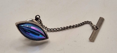 Vintage tie tack blue - vintage,