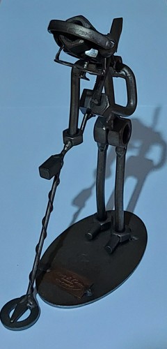 Metal detecting man - metal,