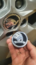 Set of 4 x Skoda Centre Caps 56mm (Black)