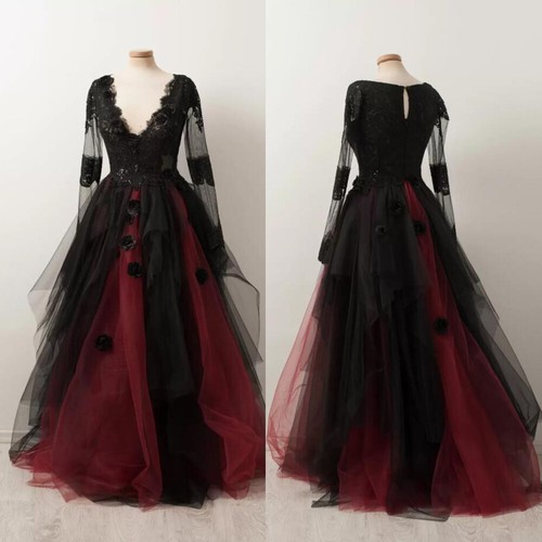 Gothic wedding dresses long - gothic,