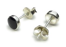 Whitby jet and sterling silver