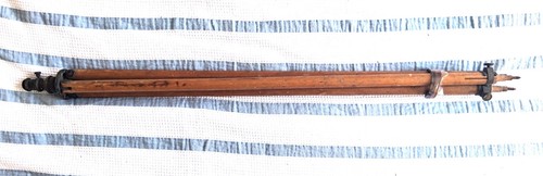 Antique wooden camera tripod