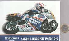 STICKER. Moto GP. ROTHMANS Racing. 1992 Honda Racing. Michael Doohan