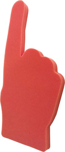 Blank foam finger hand - foam,