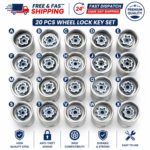 Audi locking wheel nut - wheel, key