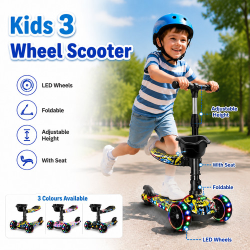 Kids wheel kick scooter - kids,