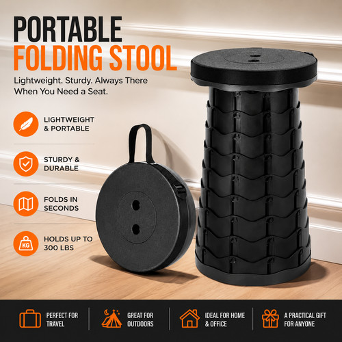Folding stool portable - folding,