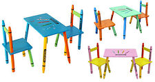 Kiddi Style Childrens Wooden Table and Chair set - Kids Toddlers Childs - NEW