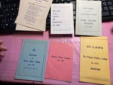 Freemason Masonic Lodge Booklets By-Laws, etc. 7+ items