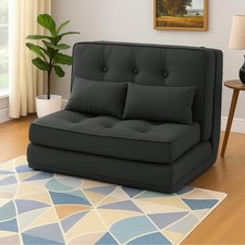 Folding Sofa Bed, Convertible Sleeper Chair with Pillows, Fold Out Chair Bed 