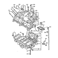 YAMAHA FZR 400 1986-1994 crankcase stainless allen screw kit #3 FZR400