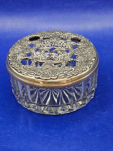 Vintage godinger powder puff - vintage,