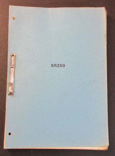 Honda xr250 genuine factory - honda,