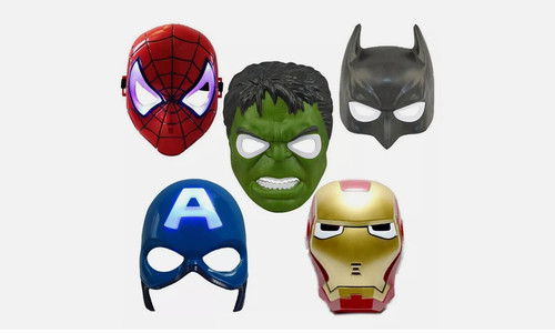 Led superhero masks - superhero, spiderman
