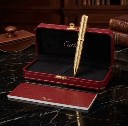 Cartier gold engraved - cartier,
