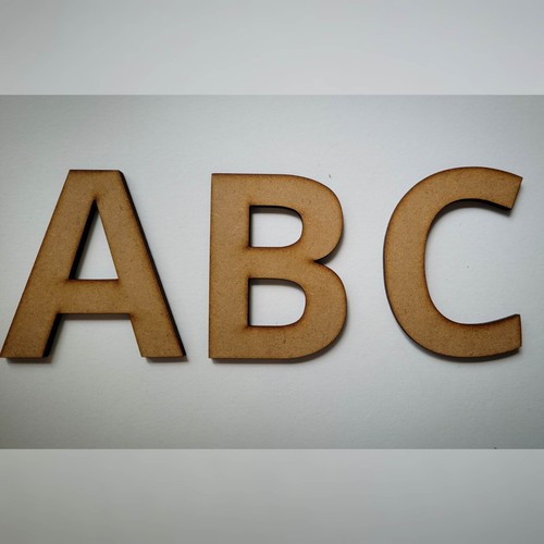 Large wooden letters mdf - large,