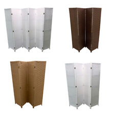 HAND MADE SOLID STYLE WICKER ROOM DIVIDER / PRIVACY SCREEN - 4/6 PANELS
