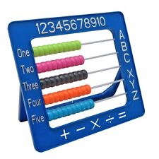 Plastic Abacus 15.2 x 16.5cm  - Random Colour Multiplication Maths Learning