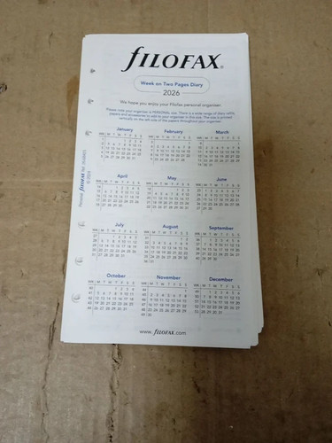Filofax personal week two - filofax, on