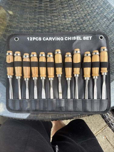 Piece wood carving chisel - 12-piece,