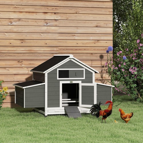 Chicken coop wooden outdoor - chicken,