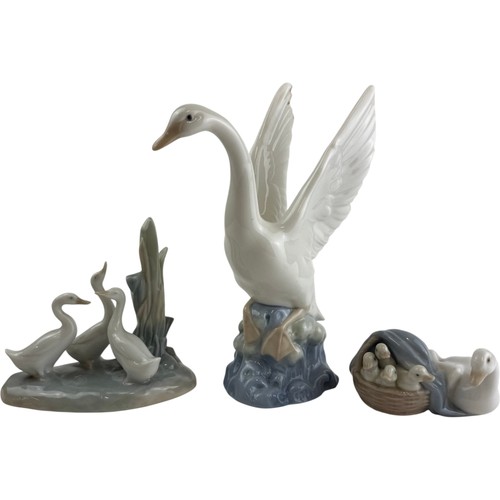 Nao lladro swan ducks - nao,