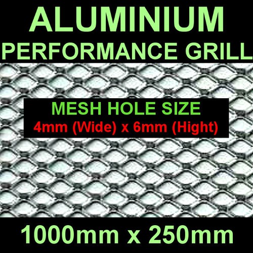 Silver mesh grill - silver, aluminium