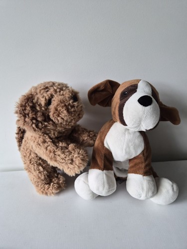 Poodle plush puppy set - poodle,