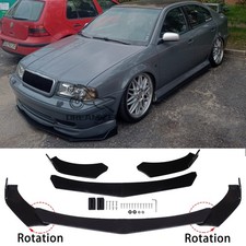 For Skoda Octavia RS Front Bumper Splitter Lip Diffuser Spoiler Chin Body Kit
