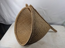 Very Large Vintage Wicker Back Carry Basket With Handles - Japanese / Chinese?