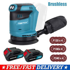Cordless Random Orbital Sander 5" Dust Bag Discs Machine For Makita 18V 2Battery