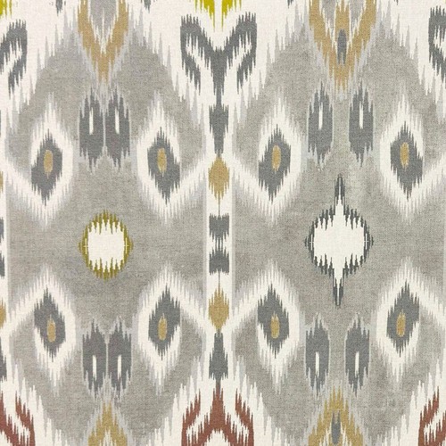 Zena ikat fabric - fabric, grey