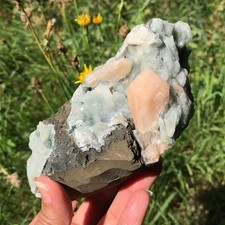Stilbite Cluster Crystal Zeolite Peach Natural Large