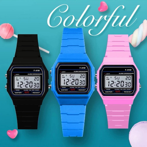 Casio 91w 1yer - casual, resin