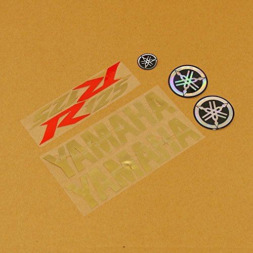 Gold red piece sticker - gold/red/gold,
