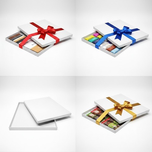 White large gift - white, box